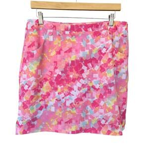 EP Pro Women's Pink Confetti Golf + Pickleball Skort Size 8